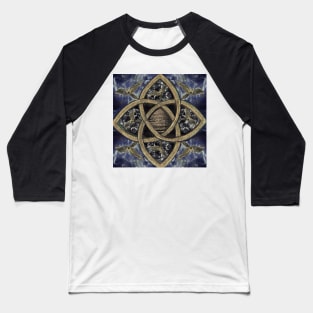 Celtic knot with Mistletoe and Angels Baseball T-Shirt